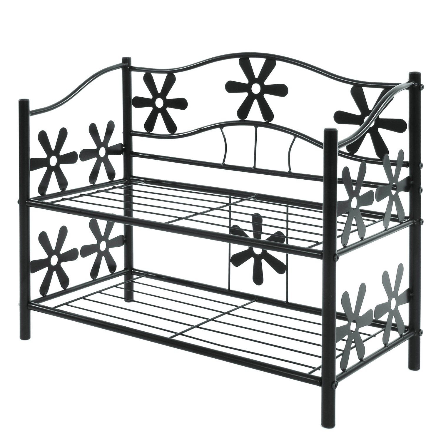 BERLINLODGE Regal Metall Bücherregal Schuhregal Standregal HxBxT 50x60x30cm günstig online kaufen