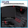 Detailansicht der schwarzen, strukturierten HDPE-Verpackung von CCLIFE, robust und abnutzungsbeständig.