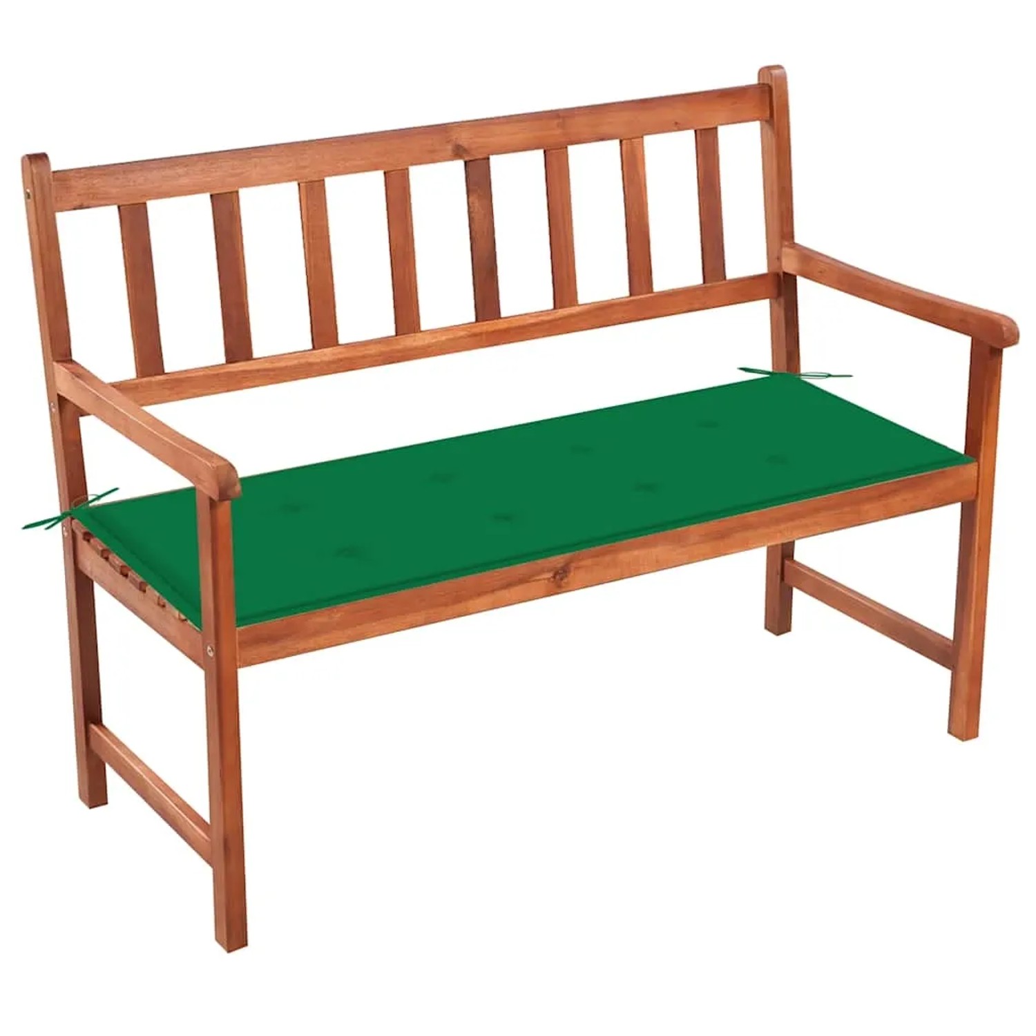 vidaXL Gartenbank mit Auflage 120 cm Massivholz Akazie 3063773