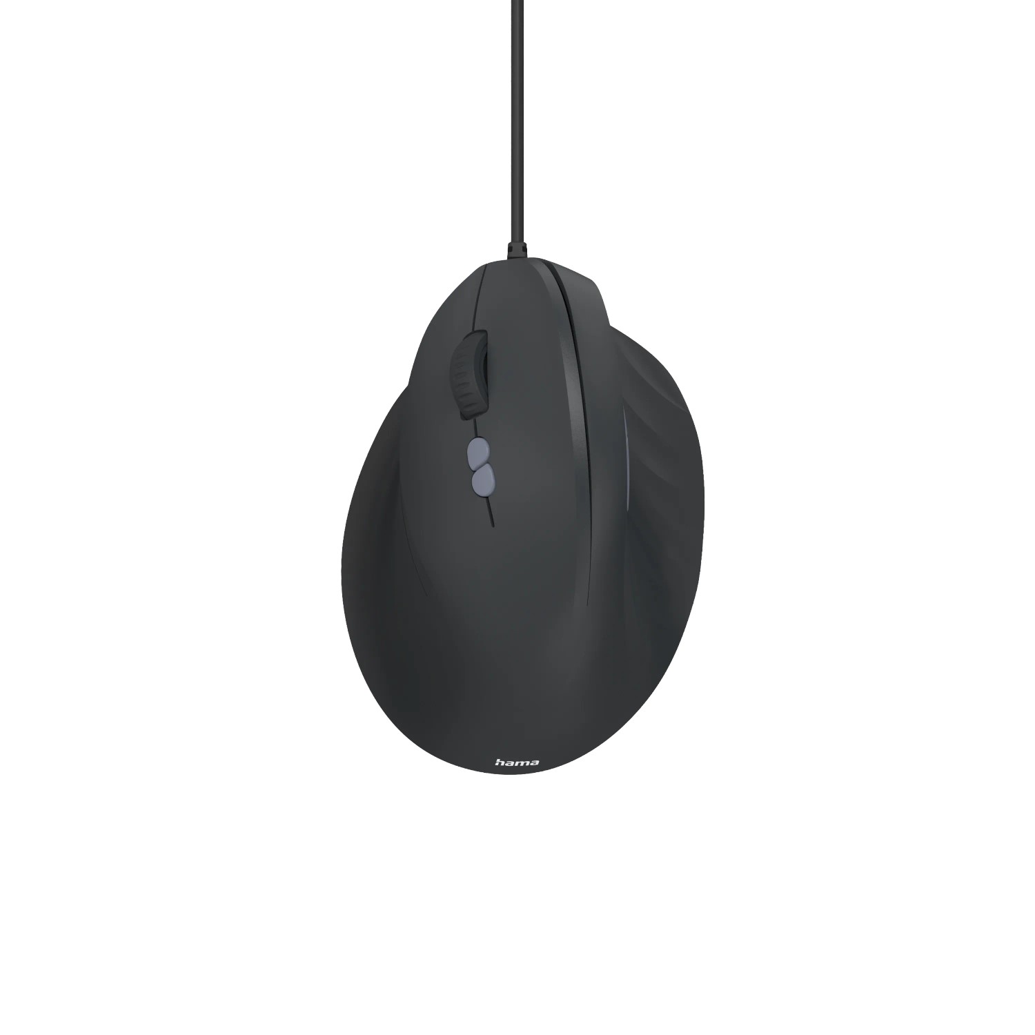 Hama Linkshänder-Vertikal-Maus ECM-500L Ergonomisch mit Kabel Optisch Schwarz