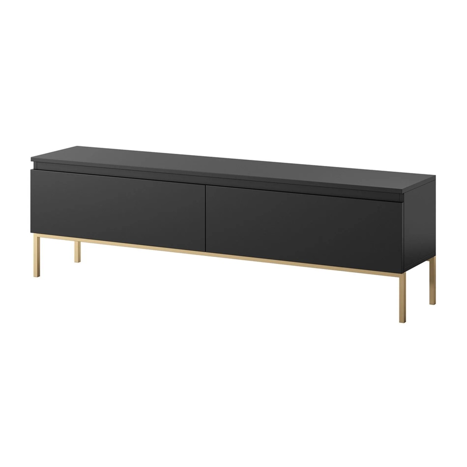 Selsey TV-Lowboard Bemmi 150 cm Schwarz / Gold