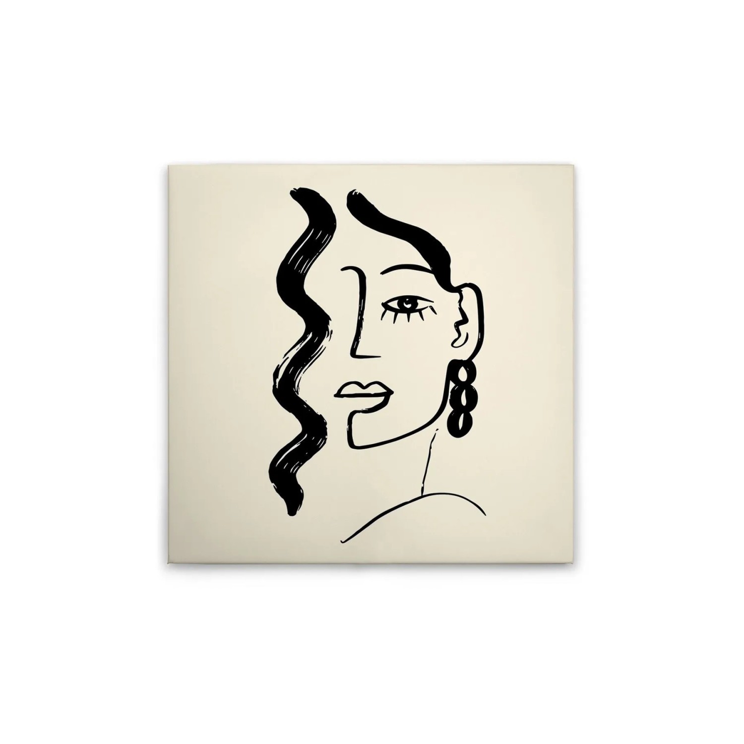 Tadessi Leinwandbild - M1-No.51386 - Abstrakt Oneliner - 30 x 30 cm - Quadratisch