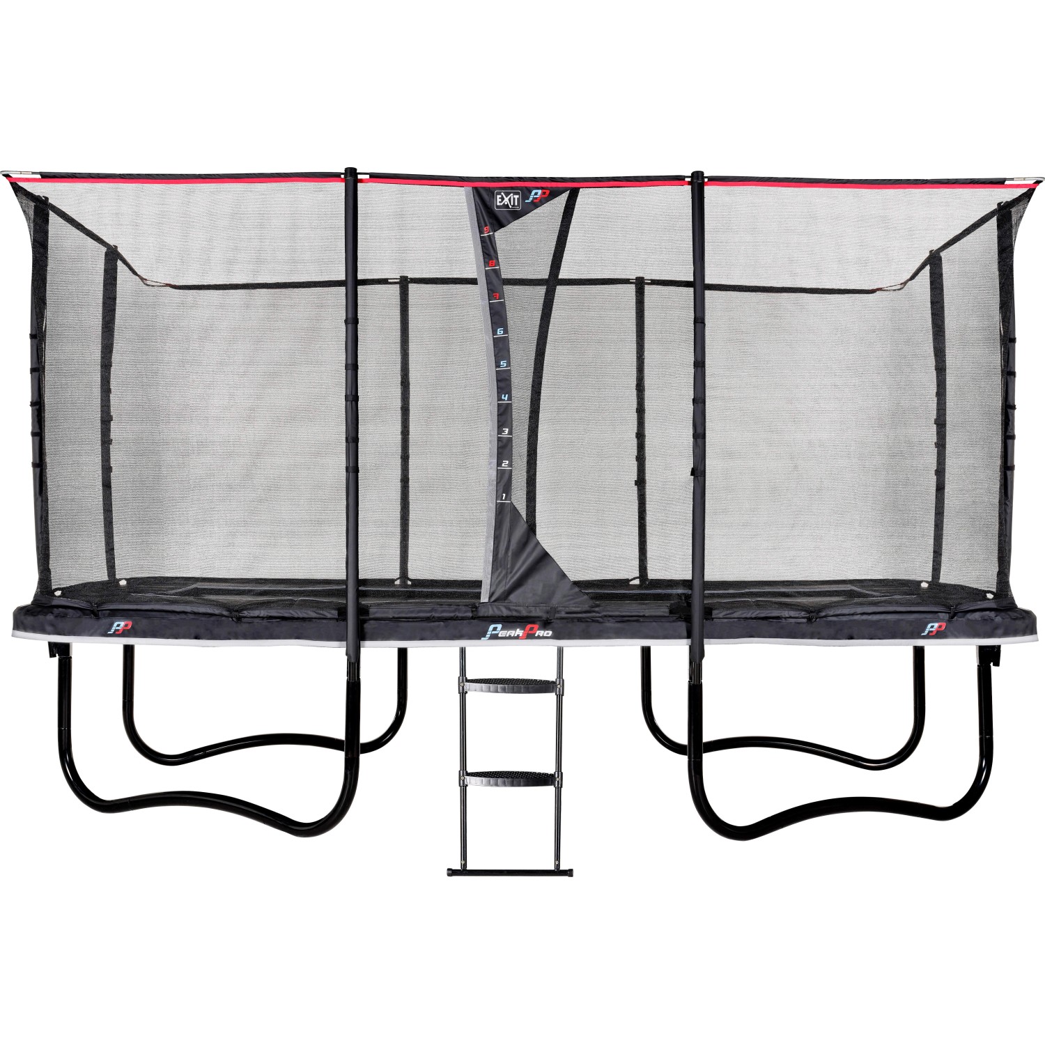 EXIT PeakPro Trampolin 244 cm x 427 cm Schwarz