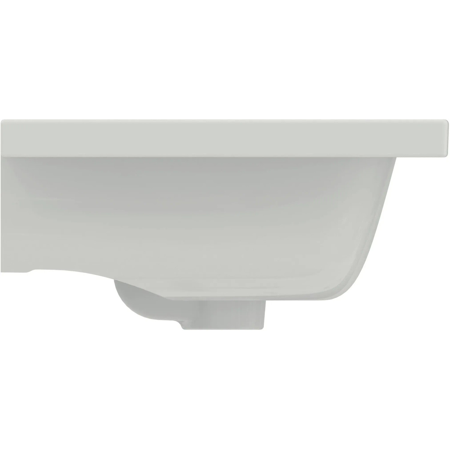 Ideal Standard i.life S Möbelwaschtisch, 61 cm, Weiß, Seitenansicht.
