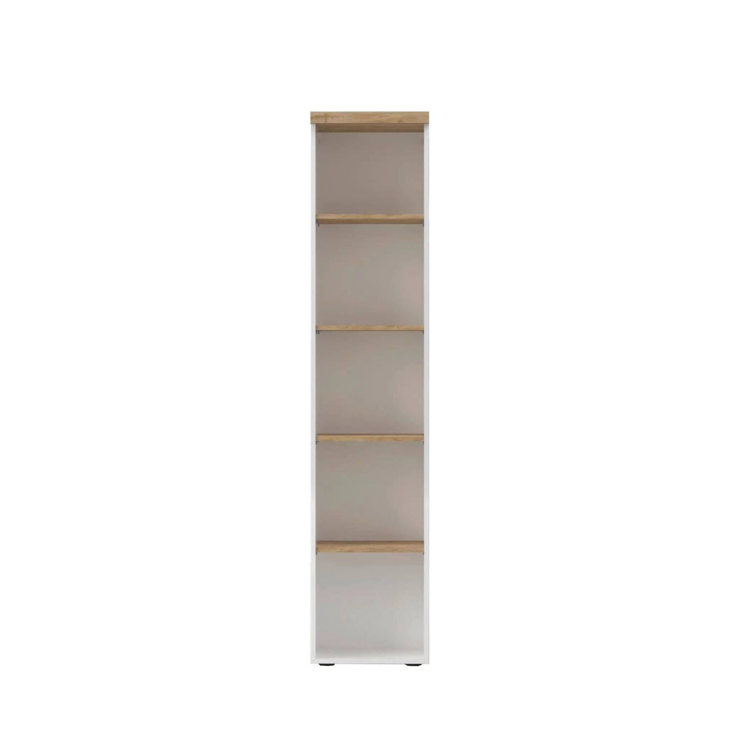 Based Regal Easy Office Eichefarben /Weiß Hochglanz
