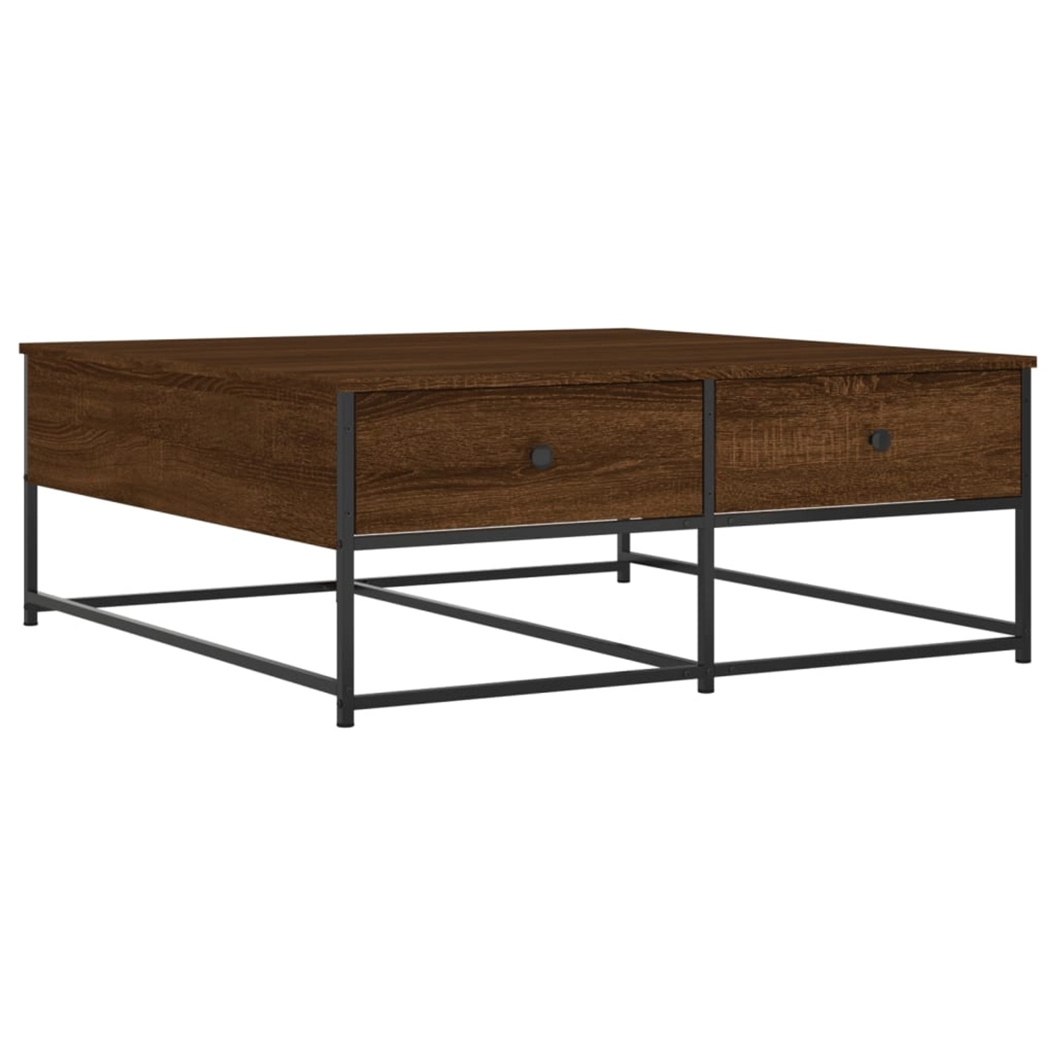 vidaXL Couchtisch Braun Eichen-Optik 100x99x40 cm Holzwerkstoff günstig online kaufen