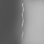 Moderne LED Stehlampe Wave aus Stahl, 120 cm hoch, für Wohnraumbeleuchtung.