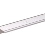 Silbernes Treppenkantenprofil aus Aluminium, L-Form, 21x21x1000 mm.