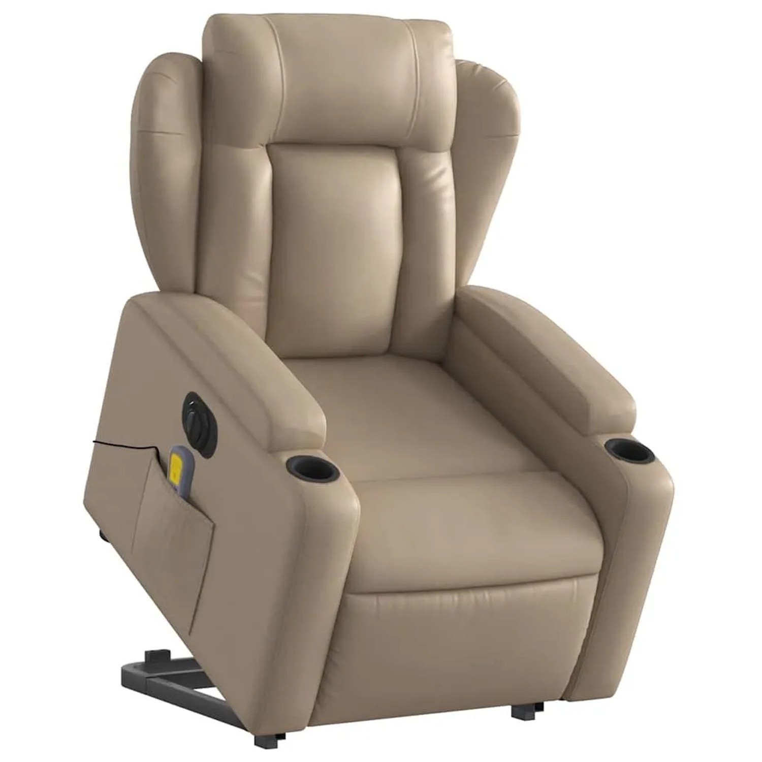 vidaXL Massagesessel mit Aufstehhilfe Elektrisch Cappuccino Kunstleder 3204 günstig online kaufen