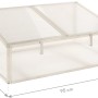 Westmann Frühbeetaufsatz Genus 100 aus Aluminium und Kunststoff, 62x95x41cm, für Hochbeete.