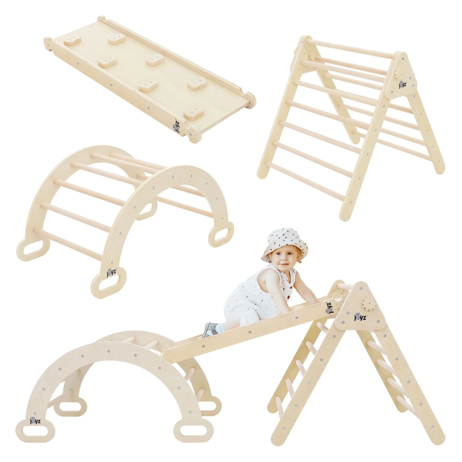 Joyz Kletterrampe & Rutsche - Montessori Spielzeug Ab 2 Jahre