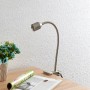 Moderne Lindby LED Klemmleuchte Djamila in Alu für Arbeitszimmer und Büro.