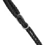 Detailaufnahme: Schwarze Seile und Metallringe der Tectake Nestschaukel, höhenverstellbar.