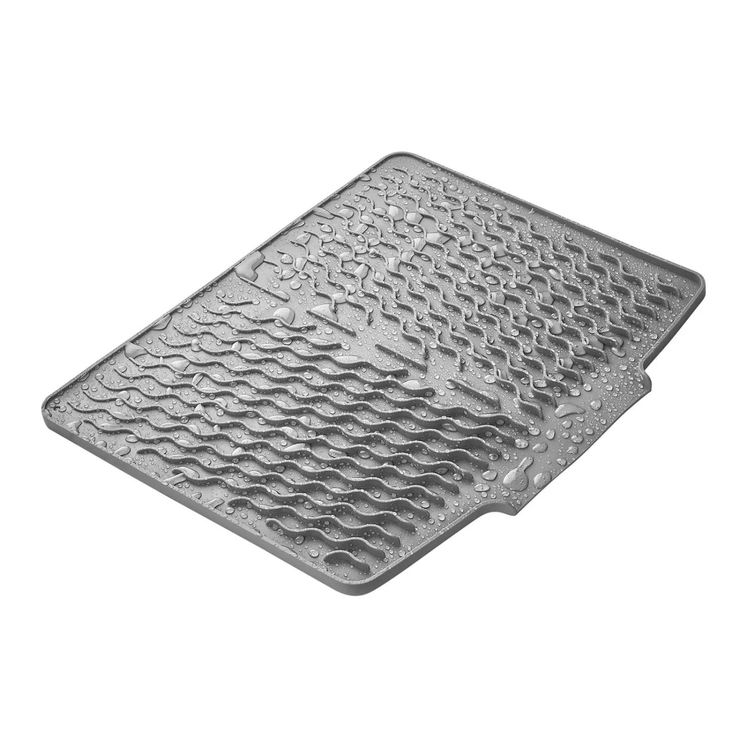 SOTECH Abtropfmatte 396 x 327 x 12 mm Grau Lebensmittel Silikon Flexibel und Hitzebeständig