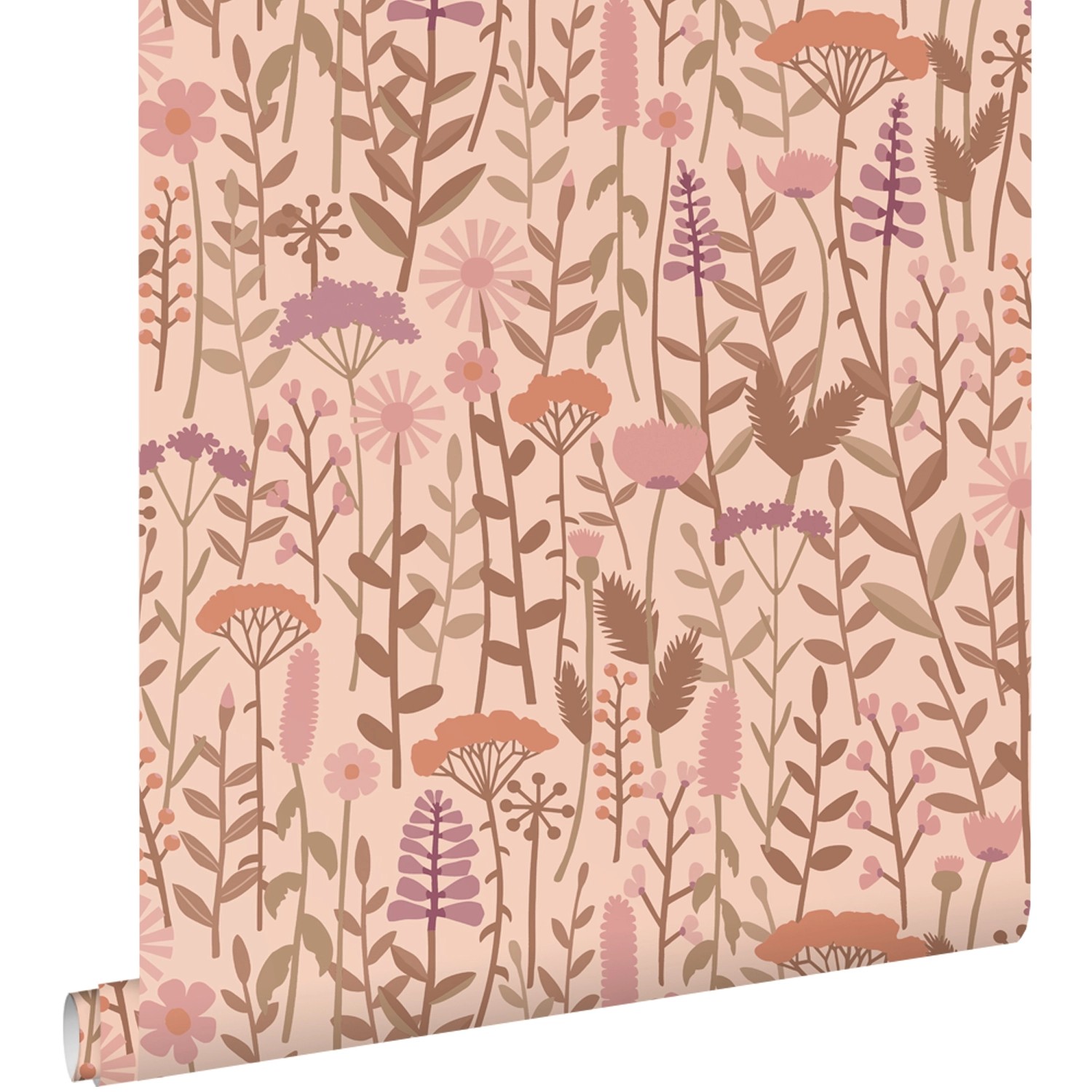 ESTAhome Tapete Feldblumen Altrosa 50 x 900 cm günstig online kaufen
