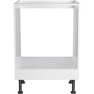 Weißer Optifit Herdumbau Bengt932, 60 cm breit, für Kochfeld und Backofen.