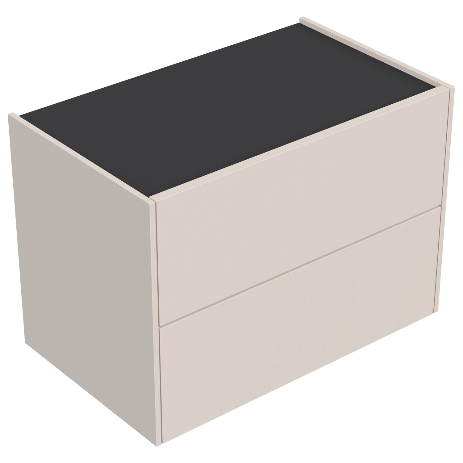 Posseik Hängeschrank Citadien Slimline 2 Schubl. 61 x 45 x 37 cm Creme-Graf günstig online kaufen