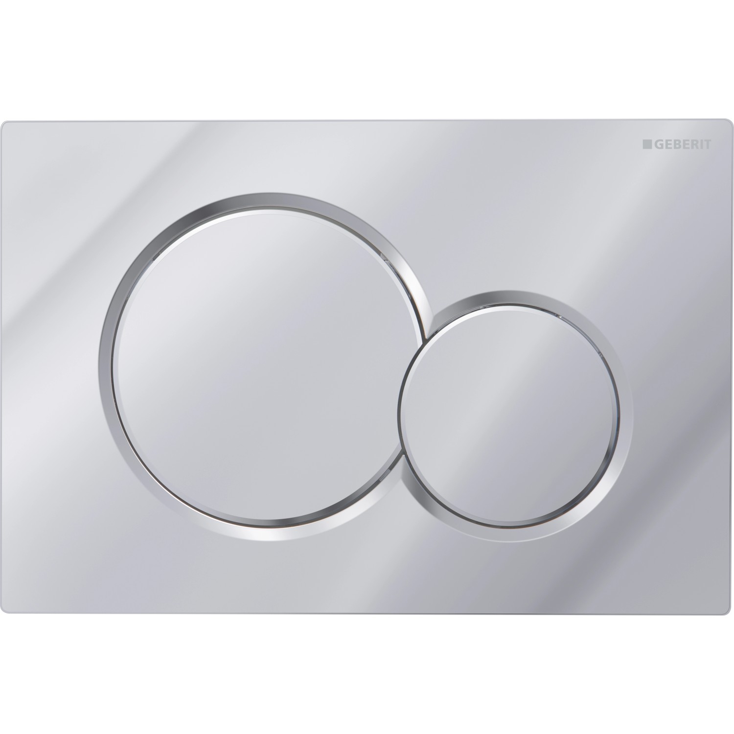 Geberit Betätigungsplatte Sigma01 Verchromt Glänzend 2-Mengen-Spülung