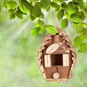 Relaxdays Vogelhaus Holz Natur Zum Aufhängen 24,5 cm x 11 cm x 8 cm 0,27 kg
