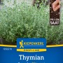 Kiepenkerl Thymian Orangelo Pillensaat Packung mit Thymianpflanze und Pillensaat Symbol.