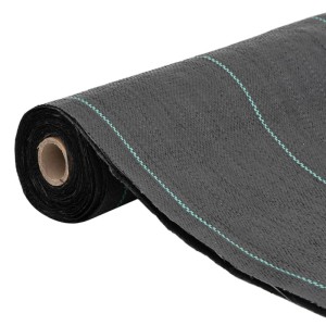 vidaXL Unkrautvlies Schwarz 0,5x50 m PP 4005174