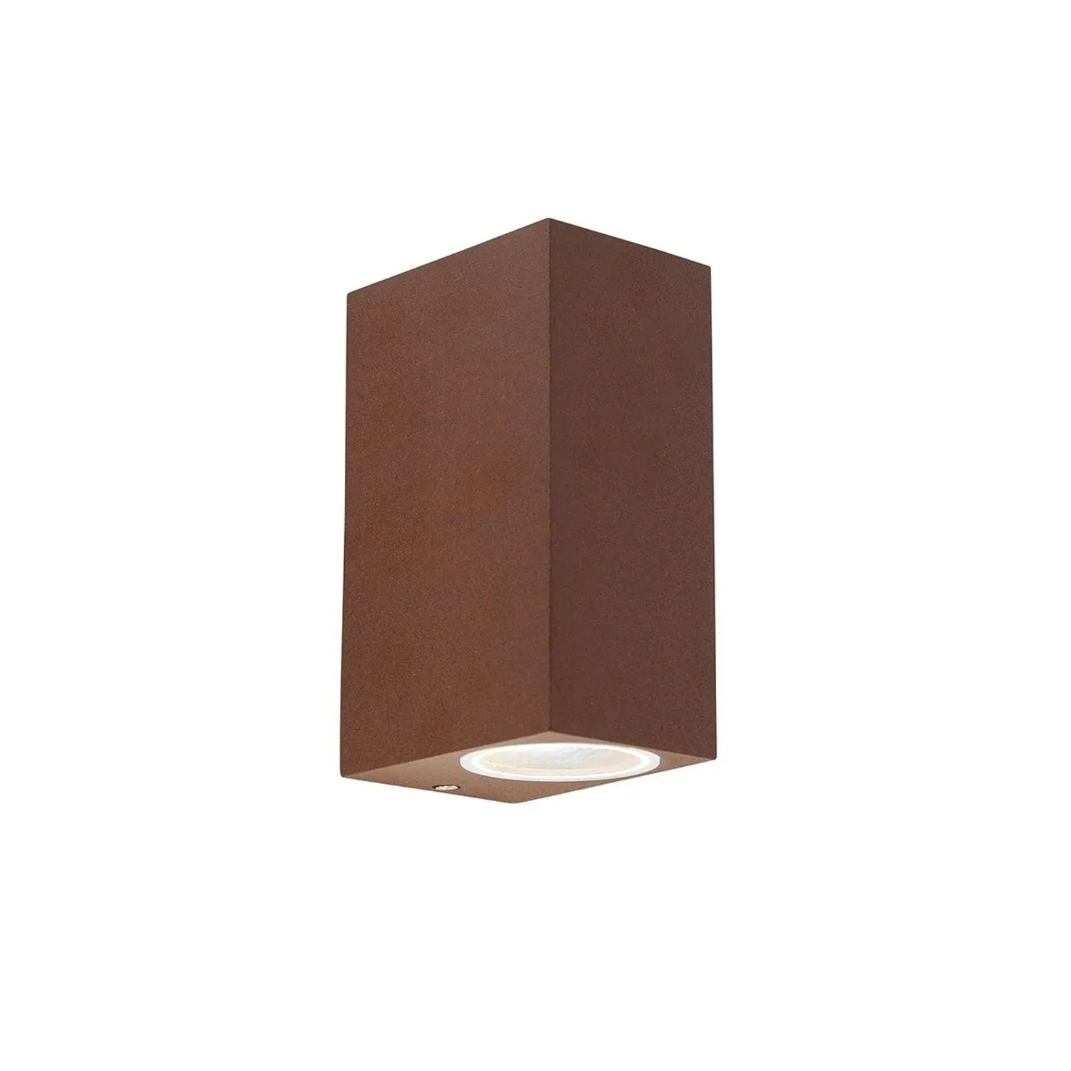 QAZQA Industrielle Wandleuchte rostBraun 2 Flammig IP44 Baleno