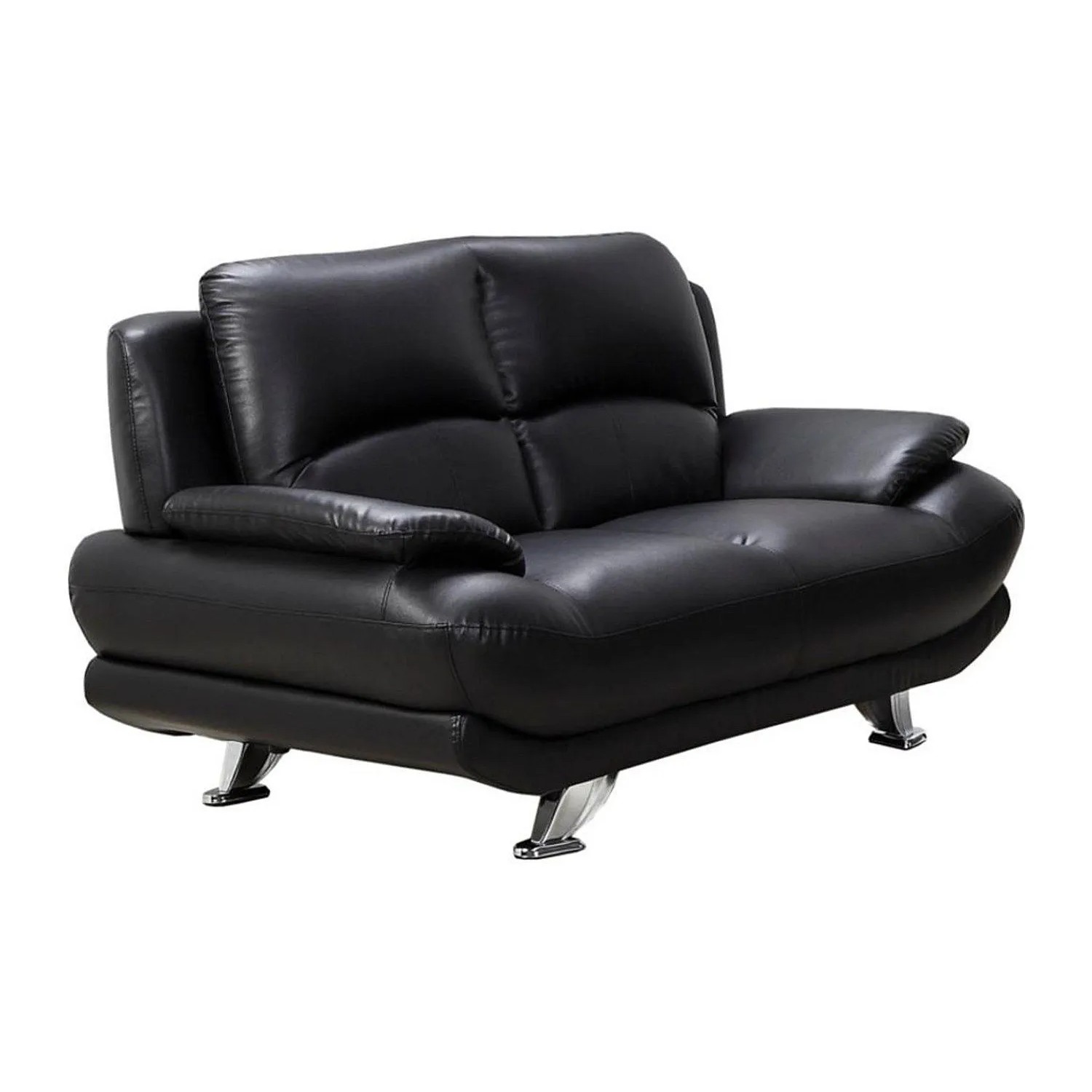 Vente-unique Sofa Ohne Schlafmöglichkeit Musko Schwarz 150 cm
