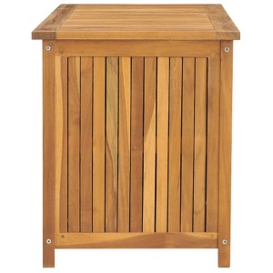 VidaXL Gartenbox aus Teakholz, ideal zur Aufbewahrung von Gartenzubehör.
