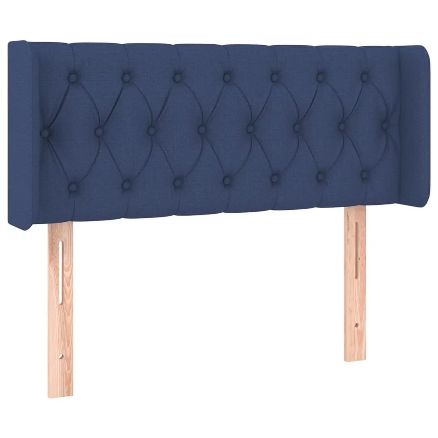 vidaXL Kopfteil mit Ohren Blau 103x16x78/88 cm Stoff 3119100