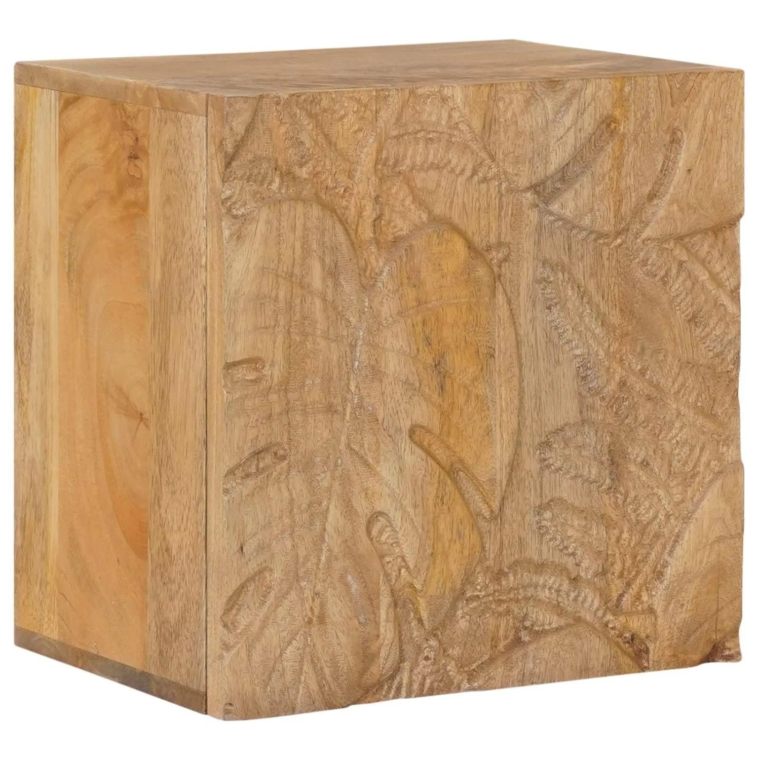 vidaXL Handgefertigter Nachttisch Teakbraun 40x30x40 cm 42020118