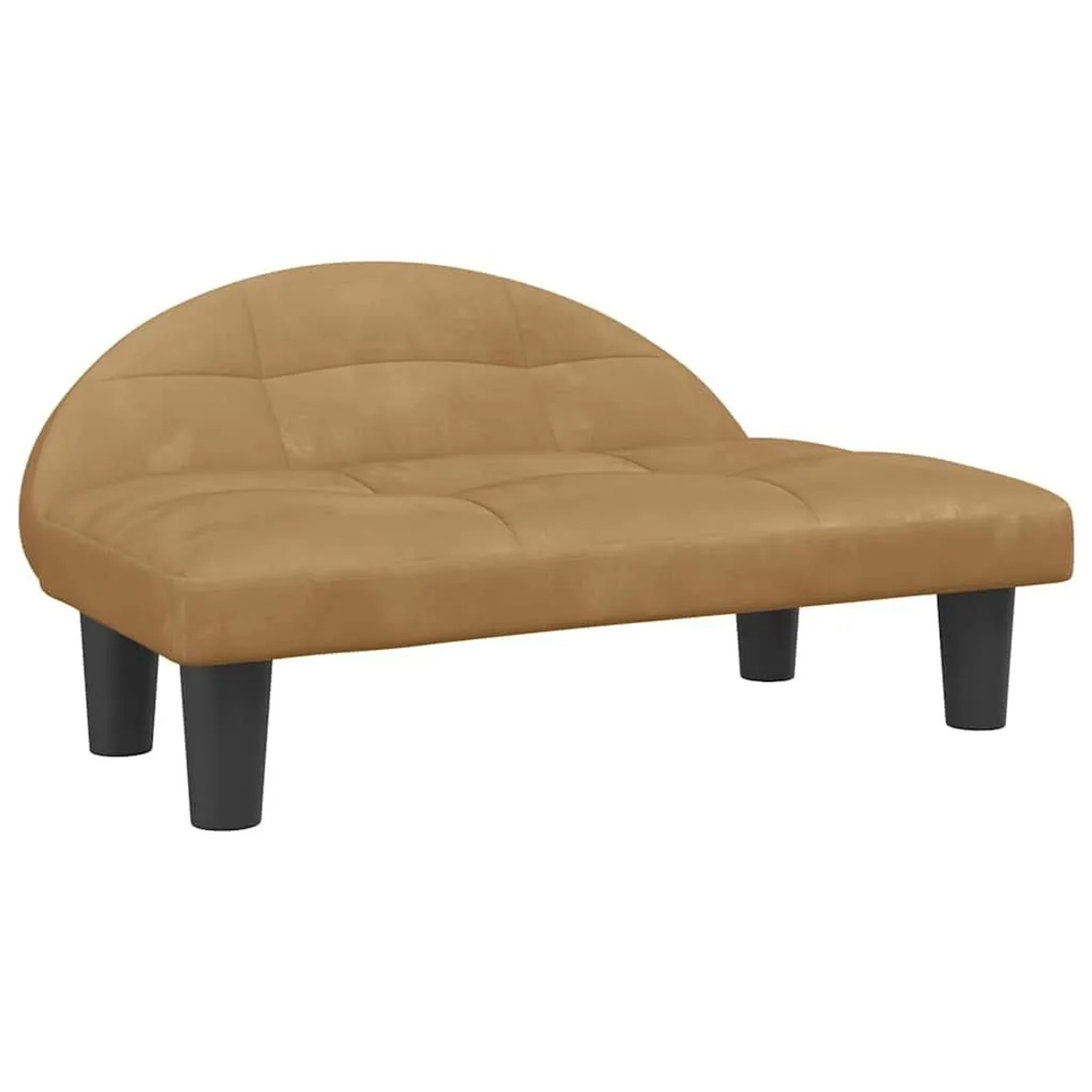vidaXL Hundebett Braun 70x52x30 cm Samt 171943