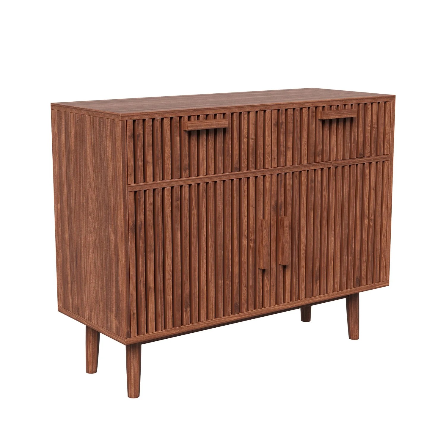 PXloue Sideboard mit Schubladen und Holzoptik Kommode in Holzfarbe 100x35x8 günstig online kaufen
