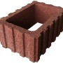 Brauner Pflanzstein, 60x40x25 cm, für Mauern und Hangbefestigung.