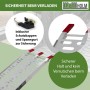 TRUTZHOLM Auffahrrampe, klappbar, grau, mit Spanngurt und Schutzkappen für sicheres Verladen.