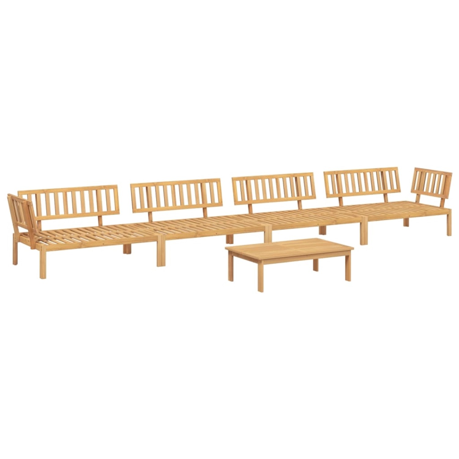 vidaXL 5-tlg. Garten-Sofagarnitur aus Paletten Massivholz Akazie günstig online kaufen