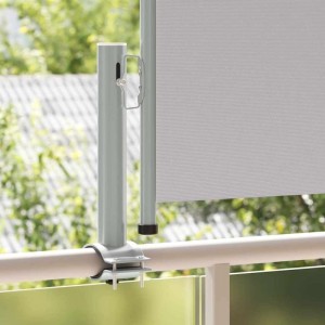 vidaXL Ausziehbare Seitenmarkise 60×300 cm Grau 48354