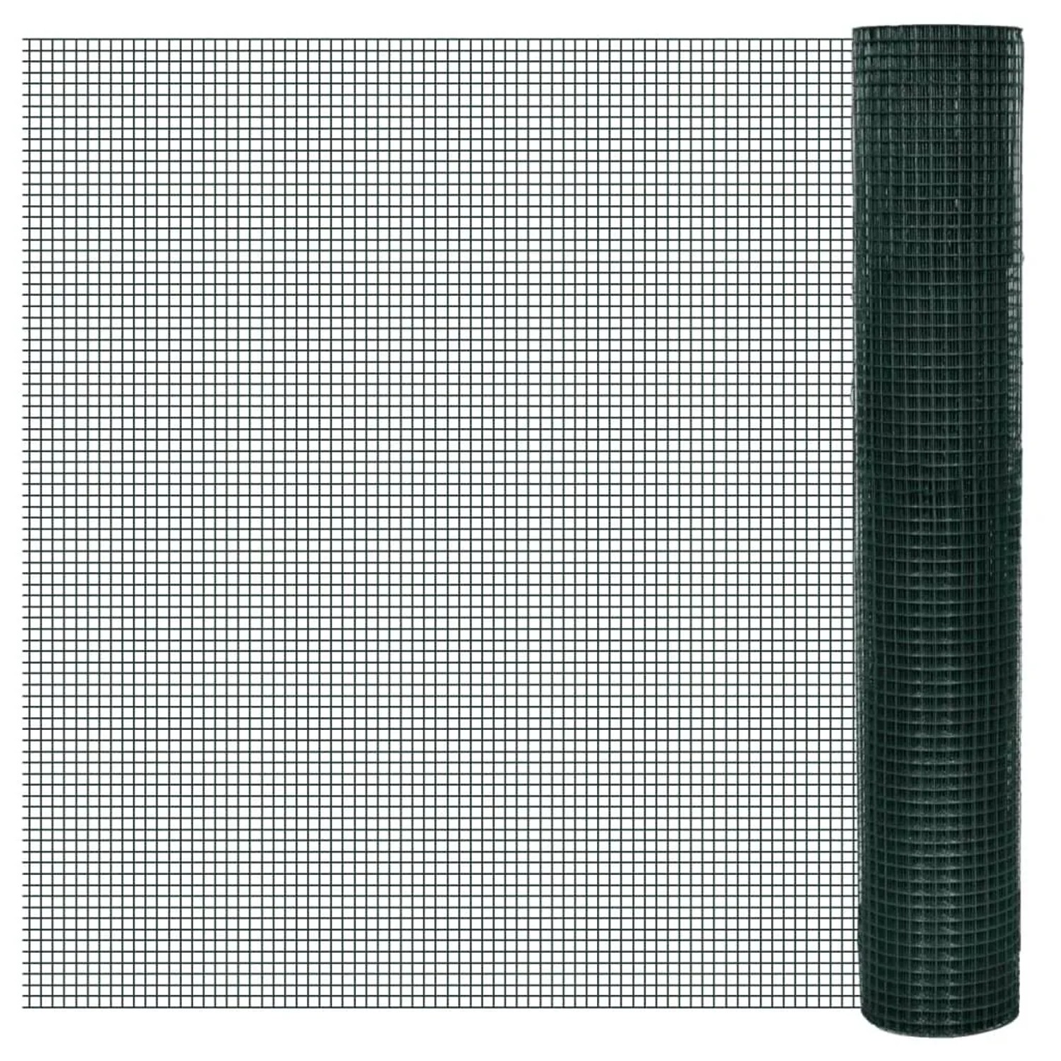 vidaXL Drahtzaun für Hühner Verzinkt mit PVC-Beschichtung 25x1 m Grün 14043 günstig online kaufen