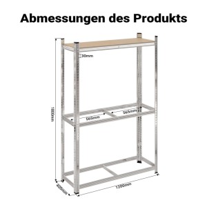 Wiltec Reifenregal Reifenständer 795Kg 180X120X40Cm Schwerlast Werkstattregal