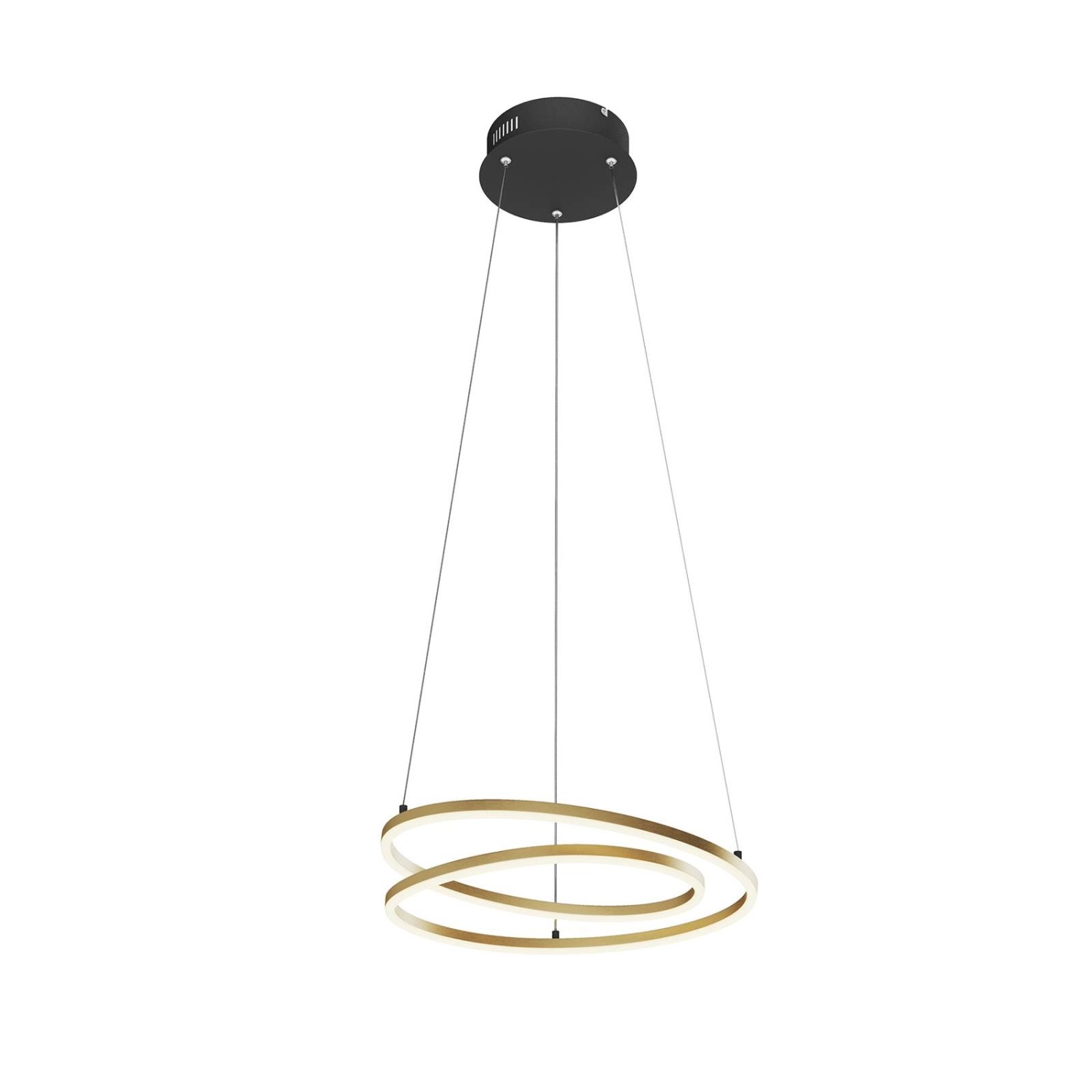 Lindby LED Davian 9639135 Dimmbar Modern in Gold Messing aus Aluminium 1-flammig Wohnzimmerleuchte