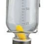 Trixie Kleintiertränke aus Glas, 250 ml, mit Füllstandsanzeige und Metallhalterung.