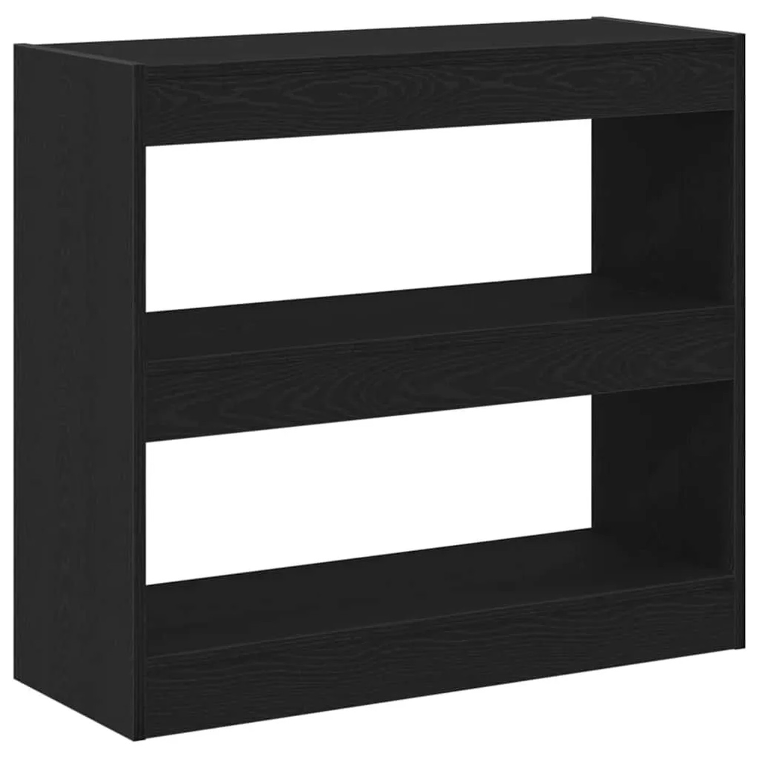 vidaXL Bücherregal 2-Tlg Schwarz Eichen-Optik 80 x 30 x 72 cm 862720 günstig online kaufen