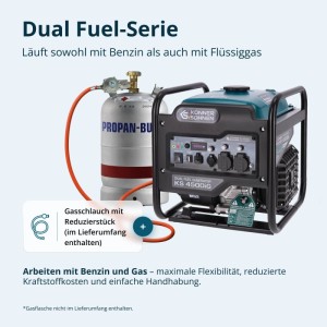 Könner & Söhnen Dual Fuel-Inverter-Generator KS 4500iG