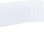 Weißes Siphon Flexrohr G 1 1/4 Zoll (38,9 mm) für Waschtische, flexibel und geruchsverschließend.