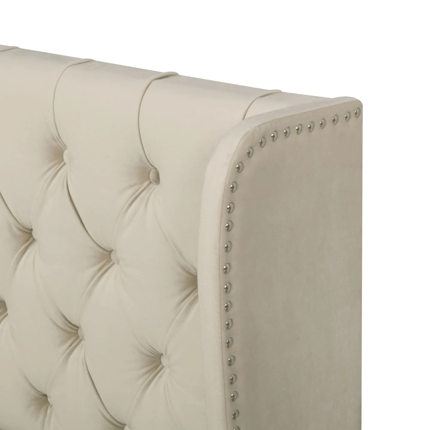 KOMHTOM Polsterbett Hydraulische 140x190Cm  Stauraumbett  Doppelbett  Funktionsbett Mit Lattenrost  Samt  Beige