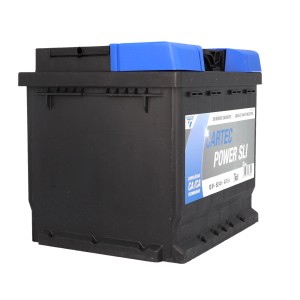 Cartec Starterbatterie Power SLI 52 AH/470 A, Autobatterie für zuverlässigen Start.