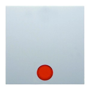 Berker Kontrollwippe S1, polarweiß matt, für Schalter und Taster mit roter Signalleuchte.