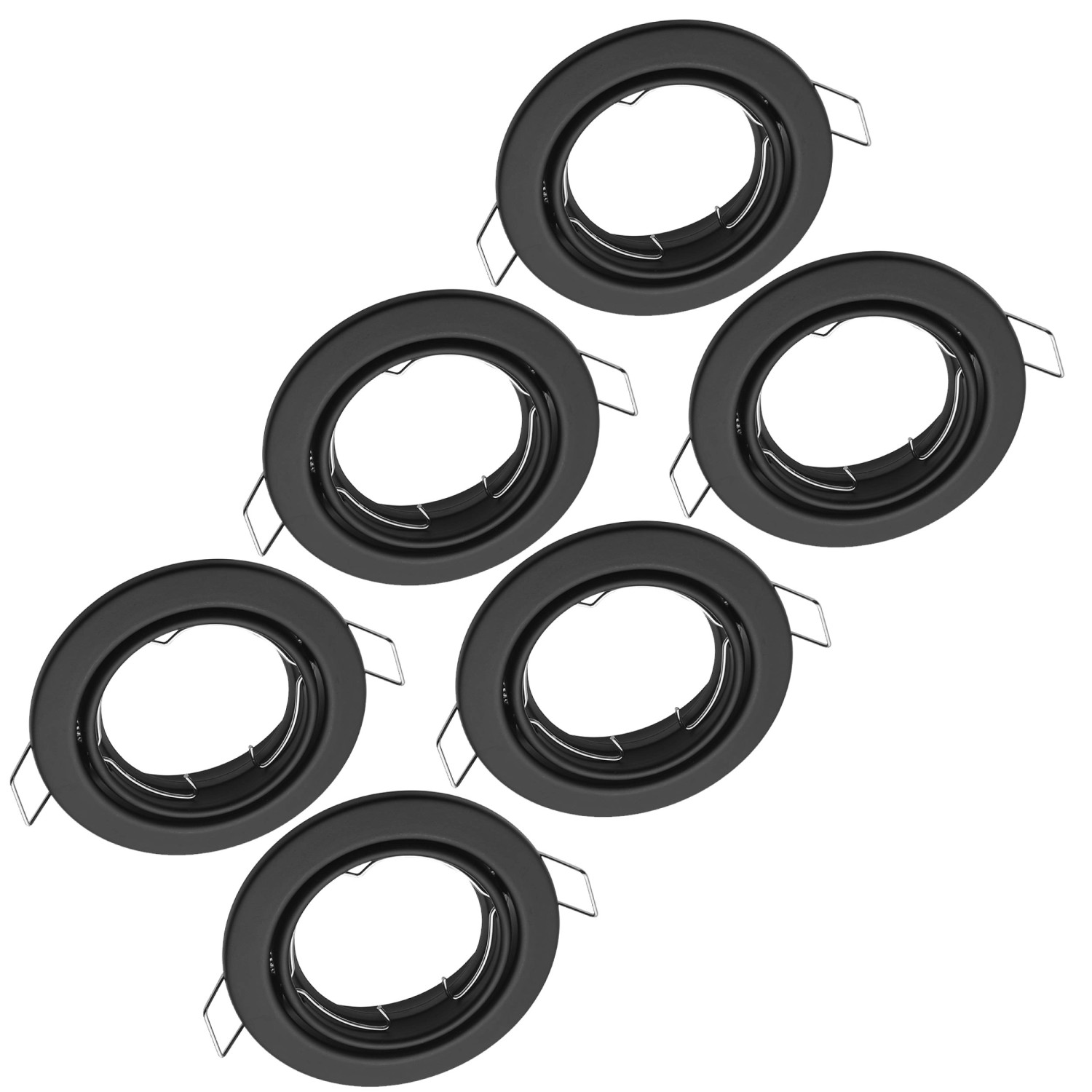 Oktaplex 6er Set Einbauleuchte Dijon Schwenkbar für LED-Module 50mm Deckens günstig online kaufen