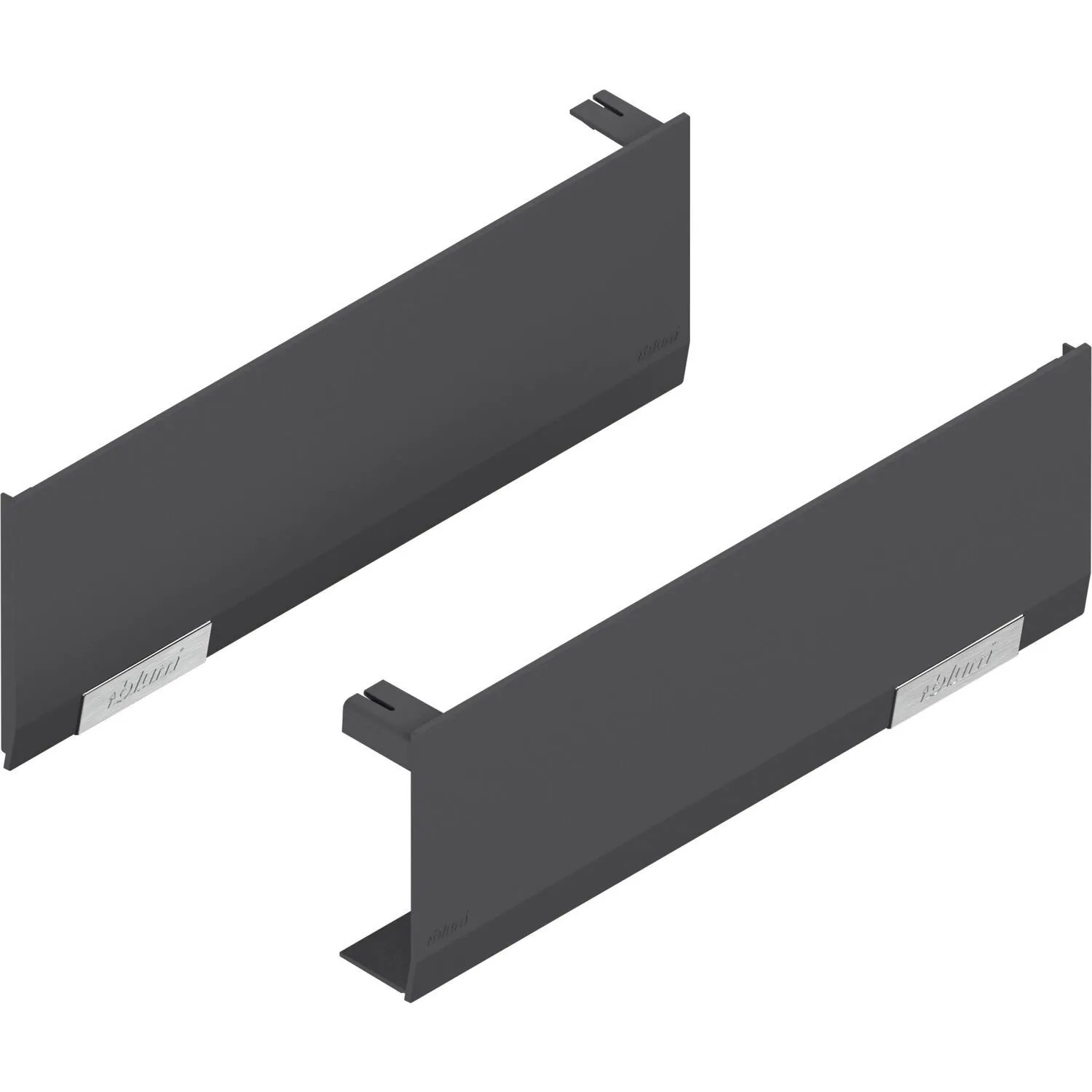 Blum Abdeckkappen-Set Aventos Hf Hs Hl top für Kraftspeicher Kunststoff Tiefgrau