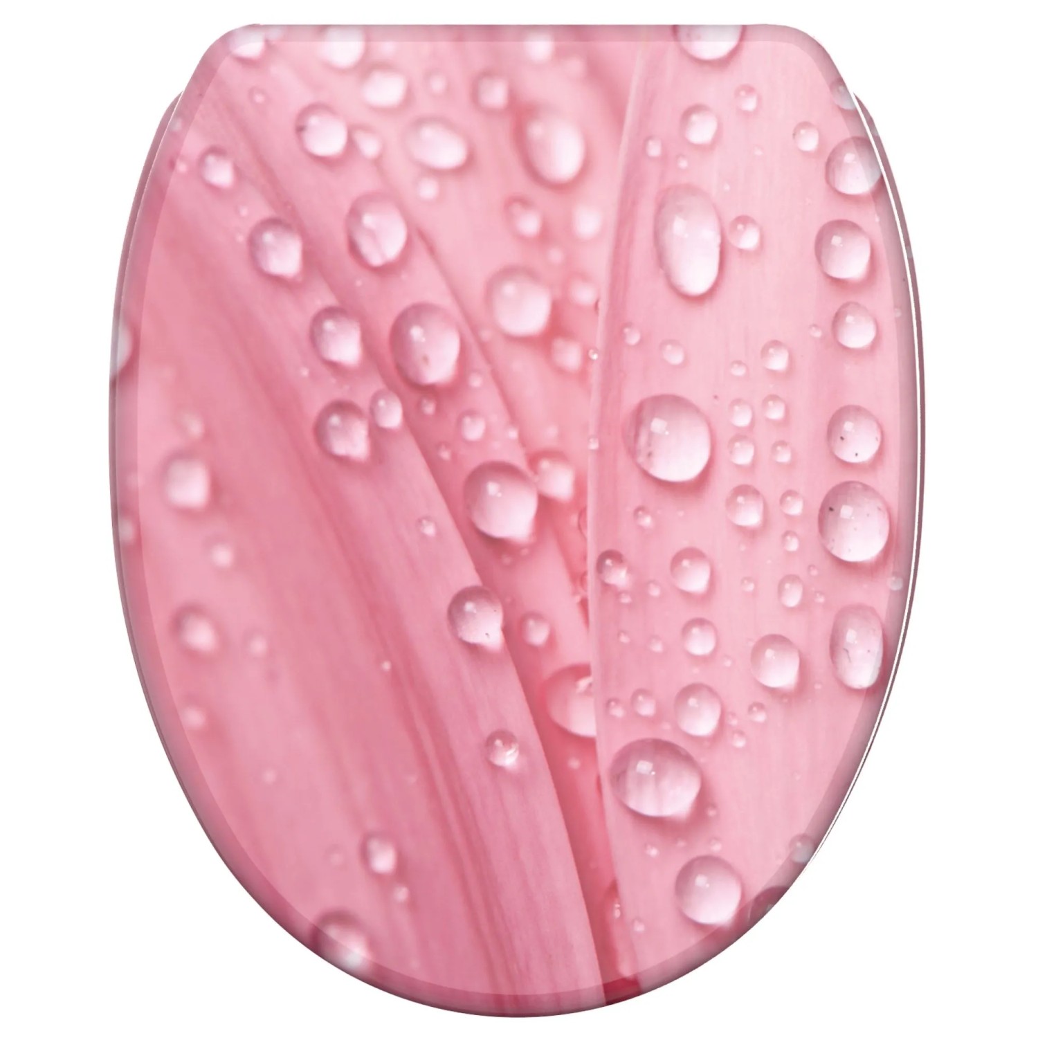 SANILO WC Sitz mit Absenkautomatik Top Fix Pink Flower