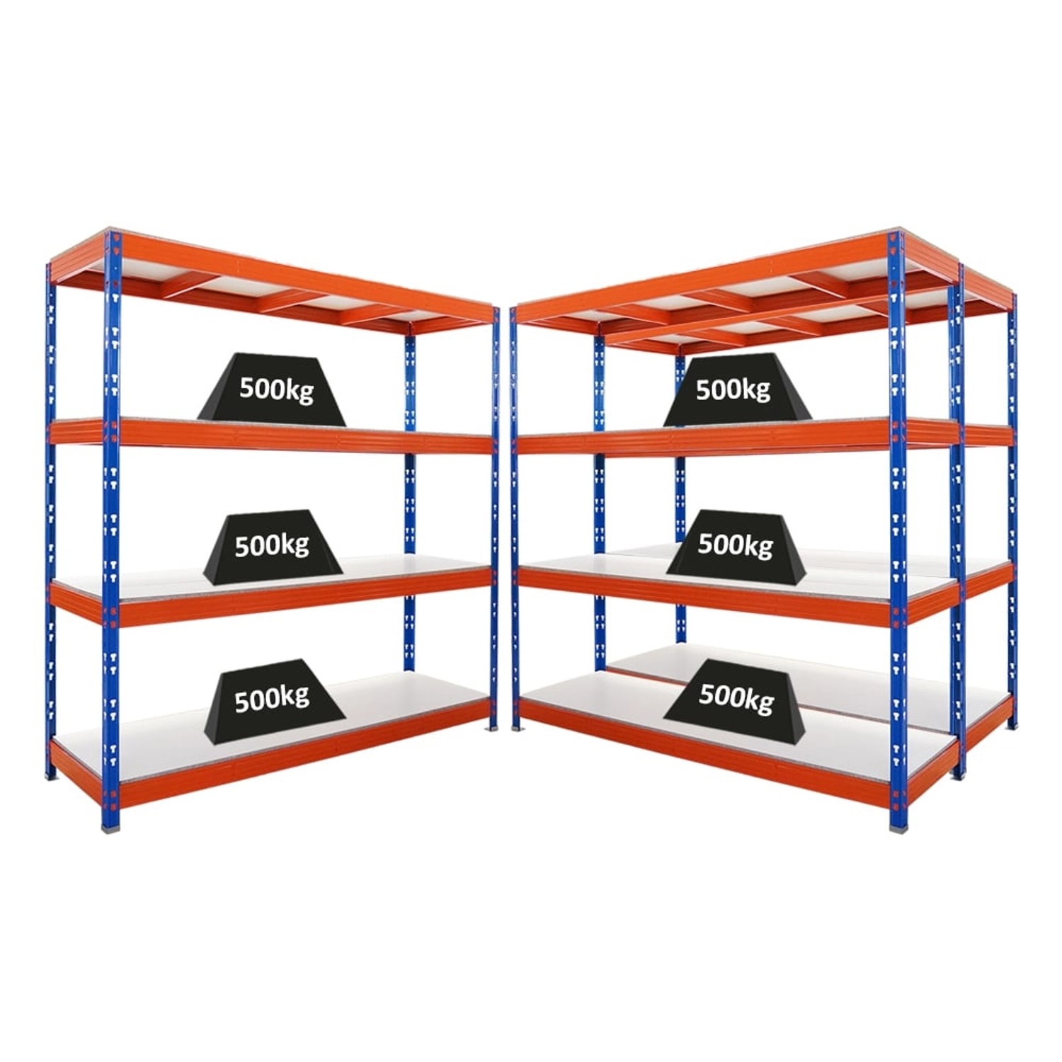 PROREGAL Mega Deal 3x Profi Schwerlastregal Rhino HxBxT 200x200x60cm 4 Mela günstig online kaufen